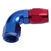 Aeroflow 550 Series Cutter One-Piece Full Flow Swivel 90° Hose End -8AN, AF553-08