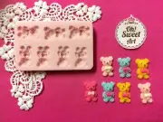 Tiny Bears silicone mold fondant cake decorating soap cupcakes food FDA