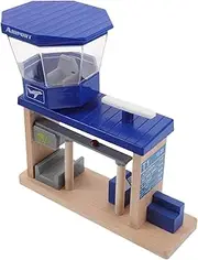 Toy Educational Boys and Girls Airplane Station Set Creative Playset Wooden Role Play Accessory