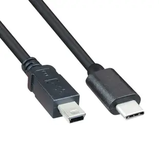 C-USB-0042 Type C 轉 USB 2.0 Mini B Cable/適用外接光碟機 高速傳輸線、電腦線材