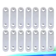 20 PCS Metal Bracket Steel Brace Deck Railing Flat with Screws Slim Upright