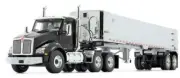 FIRST GEAR 50-3452 KENWORTH T880 w/ Chrome EAST GENESIS END DUMP 1:50 "NEW"