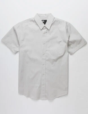 RSQ Solid Mens Light Gray Button Up ShirtMen's X-Large BNWT