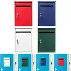 Wall Mounted Mailbox with Key Lock Weatherproof Suggestion Collection Box