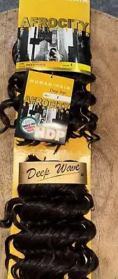 AFROCITY Human Hair Deep Pop 8” Color 4 Weft/sew In