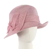 Dusty pink cloche bucket spring racing fashion hat Max Alexander -100% AU Seller