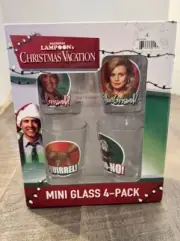 Christmas Vacation Shot Glass 4 Pack Griswold Family National Lampoon's
