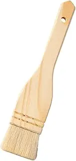 Yardwe Wool Basting Brush with Ergonomic Wooden Handle Portable Pastry Brush for Baking Grilling and BBQ for Even Oil Application and Easy Use
