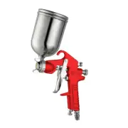 Spray Gun Gravity Feed 400ml Pot H/Duty MPT Paint Air Compressor Hose Sprayer