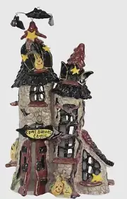 Blue Sky Halloween COUNT BATULAS CASTLE Candle Tea Light LARGE & NEW