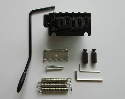 Black Two Point ST Style Guitar Tremolo Bridge Locking System fits Strat