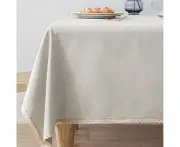 Rectangular table cloth, cotton linen table cloth, waterproof table cloth, wrinkle-proof farmhouse table set