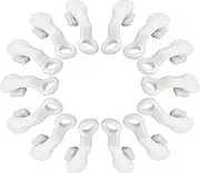 Curtain Glider Hooks Plastic Curtain Rail Track Gliders Hook, Pack of 40