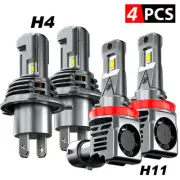 For Toyota Highlander 2008-2010 - H4+H11 LED Headlight Fog Light Combo Bulbs Kit (for: Smart)