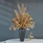Golden Artificial Plants Maple Leaf Christmas Decor Home Living Room Desk D_PR
