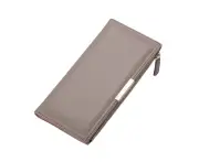 Long wallet with multiple card slots, zipper bag wallet