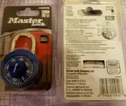 Master Lock Combination Padlock Anti Shim Blue 1530DCM (Lot of 2) NEW