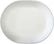 [CORELLE] 3128 Vitrelle Glass Winter Frost White Serving Platter, Pack of 3, 32 Centimeters