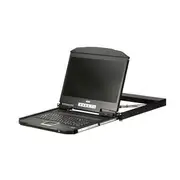 ATEN Ultra Short Depth Single Rail WideScreen LCD Console (USB, HDMI)