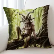 Cool Fantasy Art Faunus the Goat Man Creature Cushion Cover