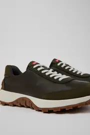 Drift Trail VIBRAM Green textile and nubuck sneakers for men