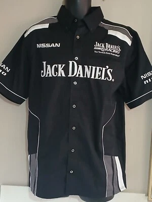 Jack Daniels old No7 Racing Black Shirt Nissan Nismo V8 Supercars Size S