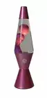 Lave Lamp Pink Metal Base 37cm Clear Liquid/Pink Metal Lava Table Lamp