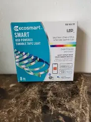 New LED Light Strip 8' Smart Tape Light/ Bluetooth/ Alexa/ Hey Google/ App