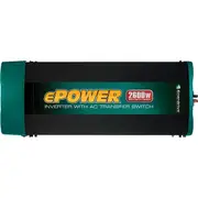 Enerdrive 2600W True Sine Wave Inverter withAC Transfer and Safety Switch