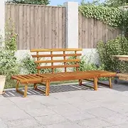 Garden Bench 2-in-1 190 cm Solid Acacia Wood, Garden Benches