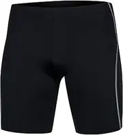 [Aqua Speed] (13. BLAKE - Schwarz Grau, Small) - AQUA-SPEED Men's Jammers Different Models Firm fit Swimwear UV protection Chlorine resistant Dimensionally stable Effective against muscle fatigue