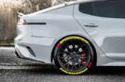 TIRE LETTERS 1.25" SPEEDHUNTERS(YELLOW) W/RED FLAGS 15"16"17"18" 19" 20" 21" 22