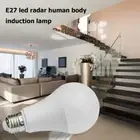 2Pcs E27 LED Radar Light Bulb SMD5730 Motion Sensor Bulb White Light (12W) AU