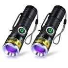 Uv 395nm Lights Flashlights Usb Rechargeable Ultraviolet Led Blacklight Mini Woo