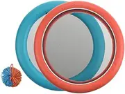 Educational Boys and Girls Flying Disc Toys 1 Set Sports Flying Disc Racket Parent-Child Interactive Toys Material for Safe Outdoor Play