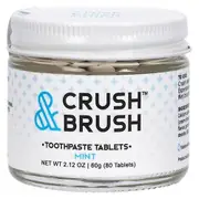 Crush & Brush Toothpaste Tablet Jar,0 ,Mint 2.12 Oz (Pack of 1)