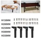 4x Foldable Table Legs Coffee Table Legs Metal Multipurpose Sturdy Stable DIY