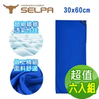 在飛比找momo購物網優惠-【SELPA】MIT 科技涼感速乾毛巾/三色任選(超值六入組