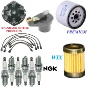 Tune Up Kit Filters Cap Spark plugs Wire For CHEVY C10 SUBURBAN L6 4.8L 71-74