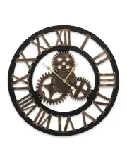 [Artiss] Wall Clock Extra Large Vintage Silent No Ticking Movements 3D Home Office Decor 60cm