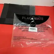 Ahhfesmei Vinyl Placemats Set Of Six 18x12 in Black Corner Store Display