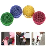 4 Pcs Microphone Grill Mesh Head Grille Accessories for Singing