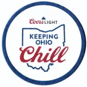 Coors Light Keeping Ohio Chill Beer Coaster