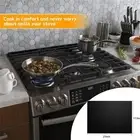 Stove Cover Black Coating Glass Fiber Cloth Easier To Cut For Gas Burner