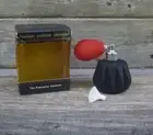 Vintage 1980s (New Old Stock) Red & Black Matt Glass Perfume Atomiser & Funnel