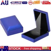 LED Lighted Display Gift Ring Pendant Jewelry Necklace Box Jewellery Case Holder