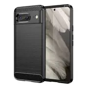 MCC Slim Google Pixel 8a 5G Shockproof Soft Carbon Case Cover Skin [Black]
