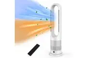 Advwin 2 in 1 Bladeless Tower Heater Fan, Grey