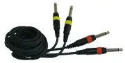 PV 4M UNBALDUAL CBL, 1/4" (TS) M TO 1/4" (TS) M