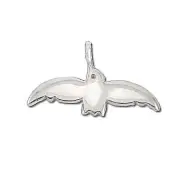 Sterling Silver Fly Bird Pendant